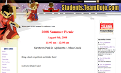 TeamDojo's student website